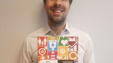 Responsable RSE de La Coopération agricole, Benjamin Perdreau présente le dernier né de leur collection des Thémas : Objectifs de développement durable.